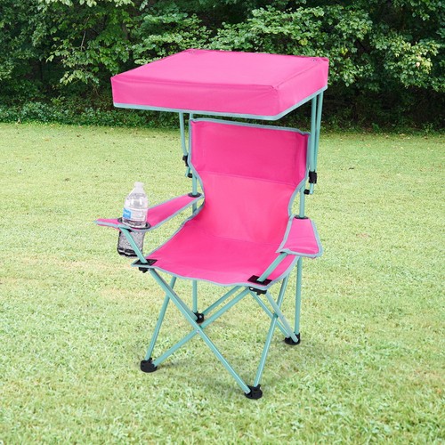 Canopy Chair with Safety Lock (125 lb. Capacity), Pink/Green - Picture 3 of 8