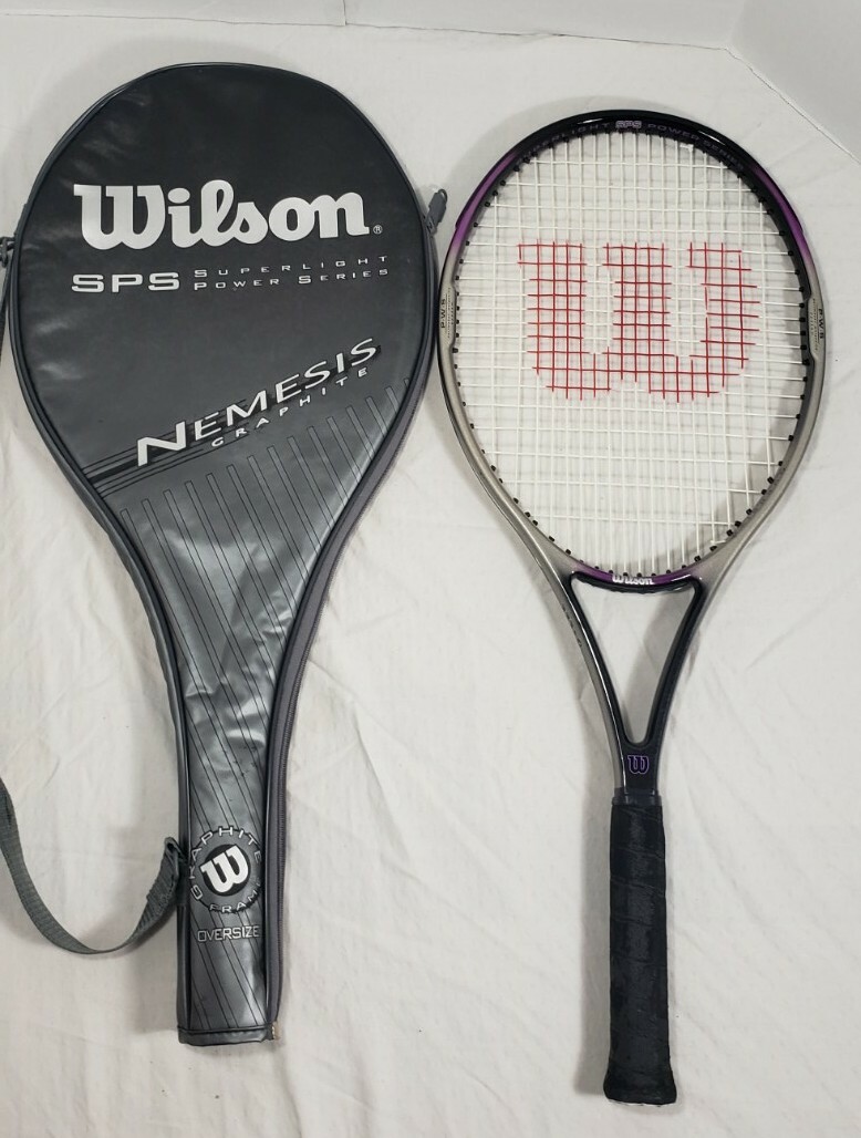 Wilson Nemesis Graphite SPS Oversize 43/8 Tennis Racquet Racket w/Case