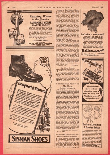 1926 Canadian Sisman Shoe Co. print ad Designed by Sisman - Picture 2 of 2