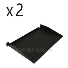 2 Pack - Cantilever Relay Rack Mount Steel Server Monitor Shelf 19" 1U 10" Deep