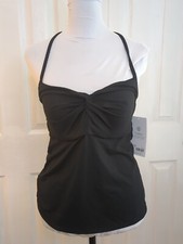 NWT Athleta Black Hampton Tankini Bathing suit top 34 B/C Padded Underwire