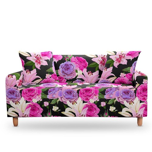 Stretch Sofa Cover 3D Flowers Couch Covers Elastic Slipcovers For Living Room - Foto 35 di 40