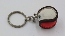 HURLING KEY CHAIN. SLIOTAR 6 PIECES - TINY HURLING BALL KEY CHAIN - HAND SEWN
