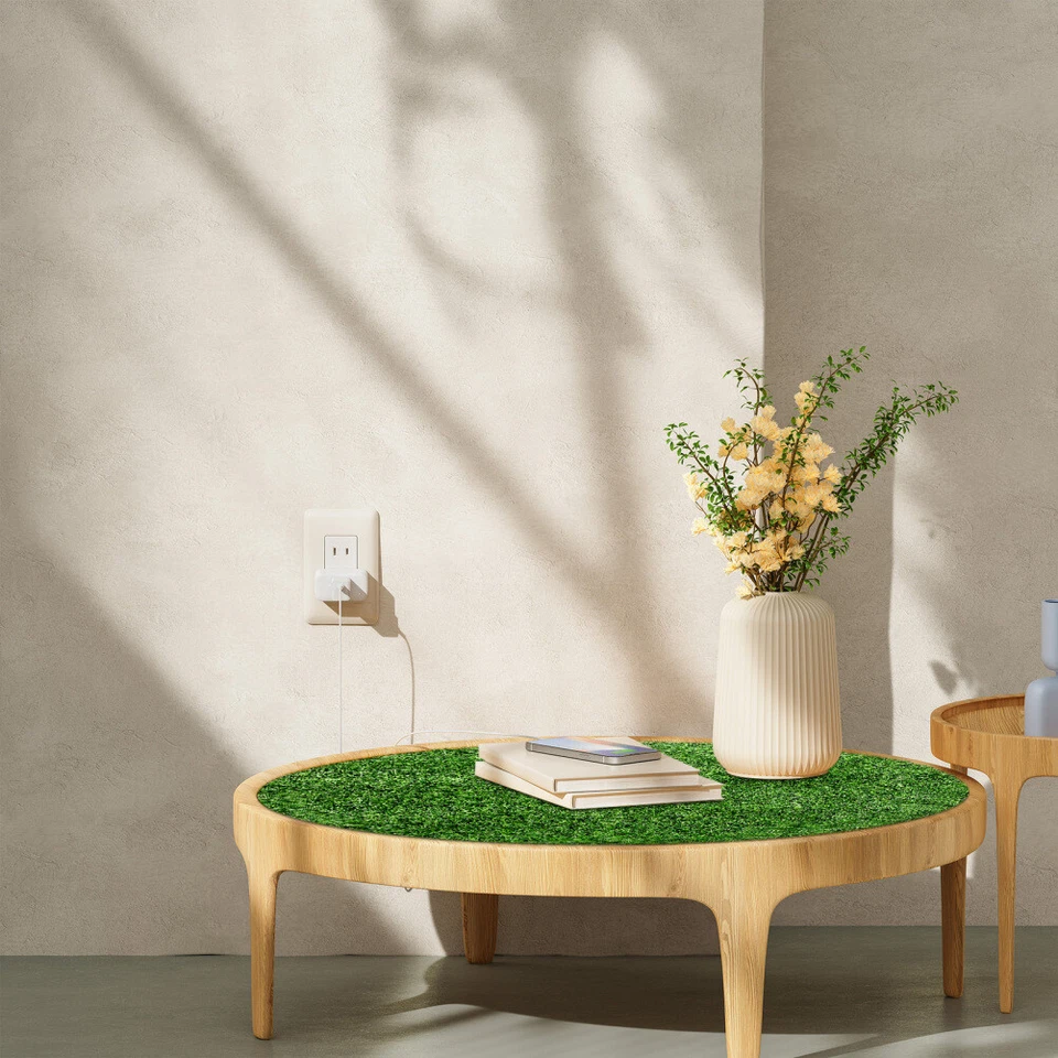 Artificial Grass Round Table Decor Grass Table Runner Indoor Outdoor Grass Mat - Image 2 of 4