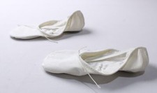 Bloch Men's Narrow Pump Canvas Ballet Shoes JL3 White Size US:11C UK:10.5