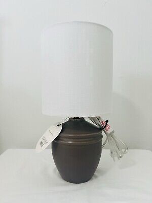 Threshold Home Decor Mini Ceramic Table Lamp On/off Push Switch - 14 In ...