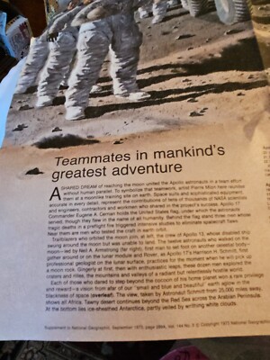 1973 September, Teammates In Mankind's Greatest Adventure, National Geographic 