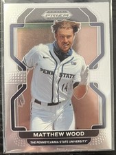2022 Panini Prizm Draft Picks Matthew Wood #PDP125 Milwaukee Brewers