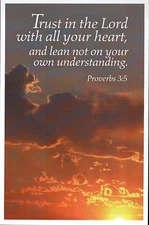 Proverbs 3:5 Bible Quote, Lord, God - Religious & Inspirational Modern Postcard