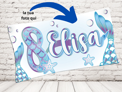 Striscione Olografico Per 8° Compleanno – Blu, Lunghezza 3,9 M – Decorazione Feste Interni/Esterni