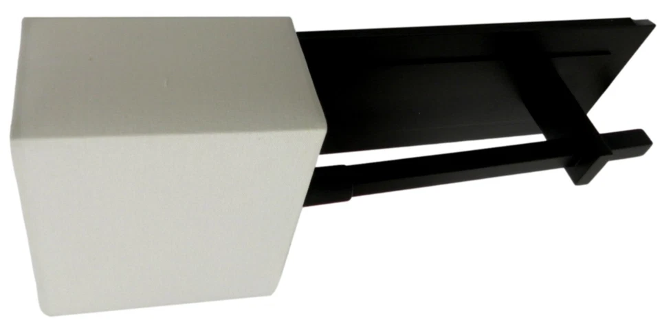 Aplique de pared Sonneman 4436.32 Montana 1 luz con tono de lino blanco negro bronce Foto 2 de 2