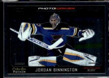 2021-22 O-Pee-Chee Platinum #PD-5 Jordan Binnington - Photo Driven