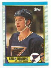 BRIAN BENNING 1989-90 TOPPS CARD NM-MT CONDITION