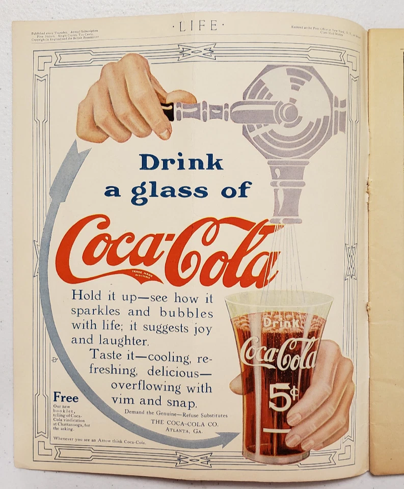 Life Magazine May 30 1912 Otho Cushing Art~Titanic Memorial~Coca-Cola Ad~Kellogg - Image 4 of 4