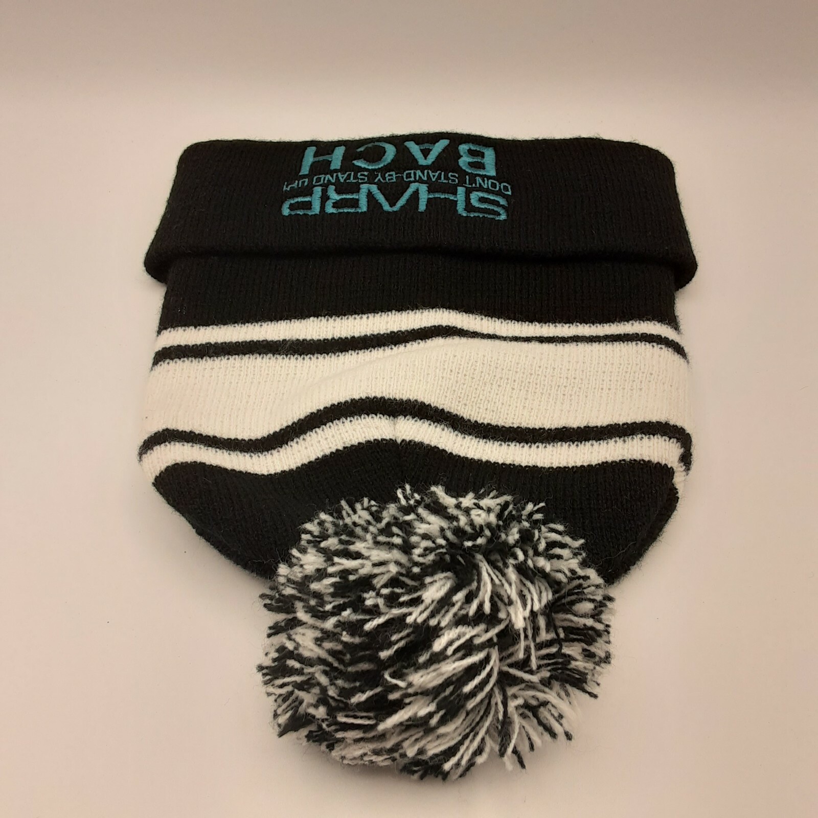 Sharp Bach Stocking Cap Advertising Knit Beanie H… - image 5