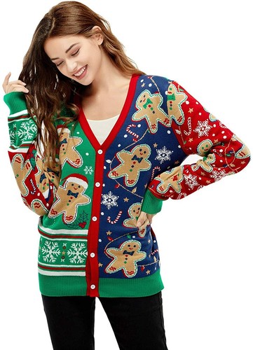 Unisex Women's Ugly Christmas Cardigan 