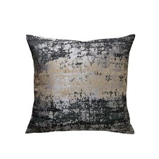Metallic Gold Black Gray Cushion Cases Luxury European Throw Pillow Covers So...