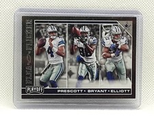 Dak Prescott + Ezekiel Elliott 2017 Playoff Football Flea Flicker Dallas Cowboys