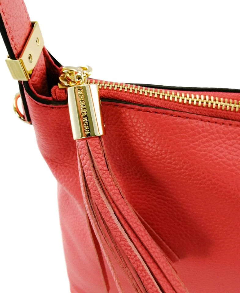 Michael Kors Pink Satchel Bag Top Zip Medium Watermelon Bedford Shoulder Handbag - Image 4 of 4