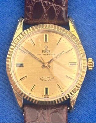 Vintage Gents Tudor Rose Watch Tudor Oyster Prince Champagne Dial  Circa1980s UK