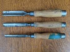 Robert Sorby H0536 Straight Gouges 1/2" 3/4" 1"