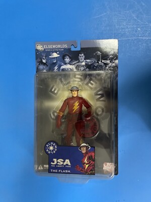 DC DIRECT ELSEWORLDS JSA THE FLASH SERIES 4 2007 ACTION FIGURE BRAND NEW.