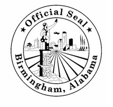3" birmingham alabama seal bumper sticker decal usa made