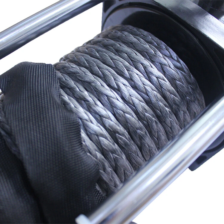 Elektrische Motorwinde 13000 lbs 5900 kg 12 Volt mit Kunststoffseil Seilwinde - Bild 4 von 4