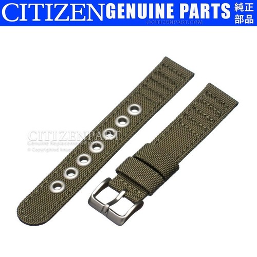 GENUINE CITIZEN 18mm Green Canvas Strap for BM818003E E101S006597