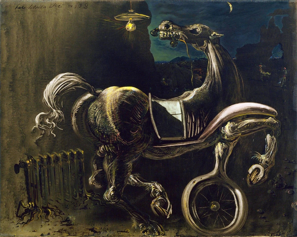 Salvador Dalí - Escombros de un automóvil - ARTE DE PARED LIENZO O IMPRESO Foto 2 de 2