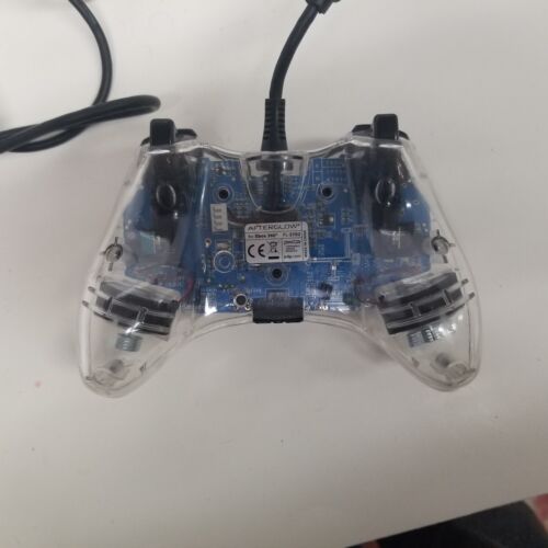 Xbox 360 Afterglow Clear Controller PL-3702, Glows Blue, Tested - Picture 2 of 17
