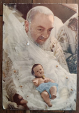 SAN GIOVANNI ROUND THEMATIC POSTCARD WITH FATHER PIUS -66790