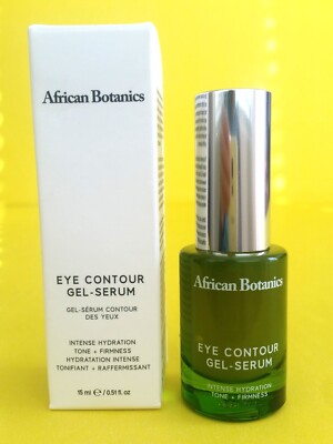NIB) African Botanics EYE CONTOUR GEL SERUM (0.51 OZ) Intense Hydration Tone
