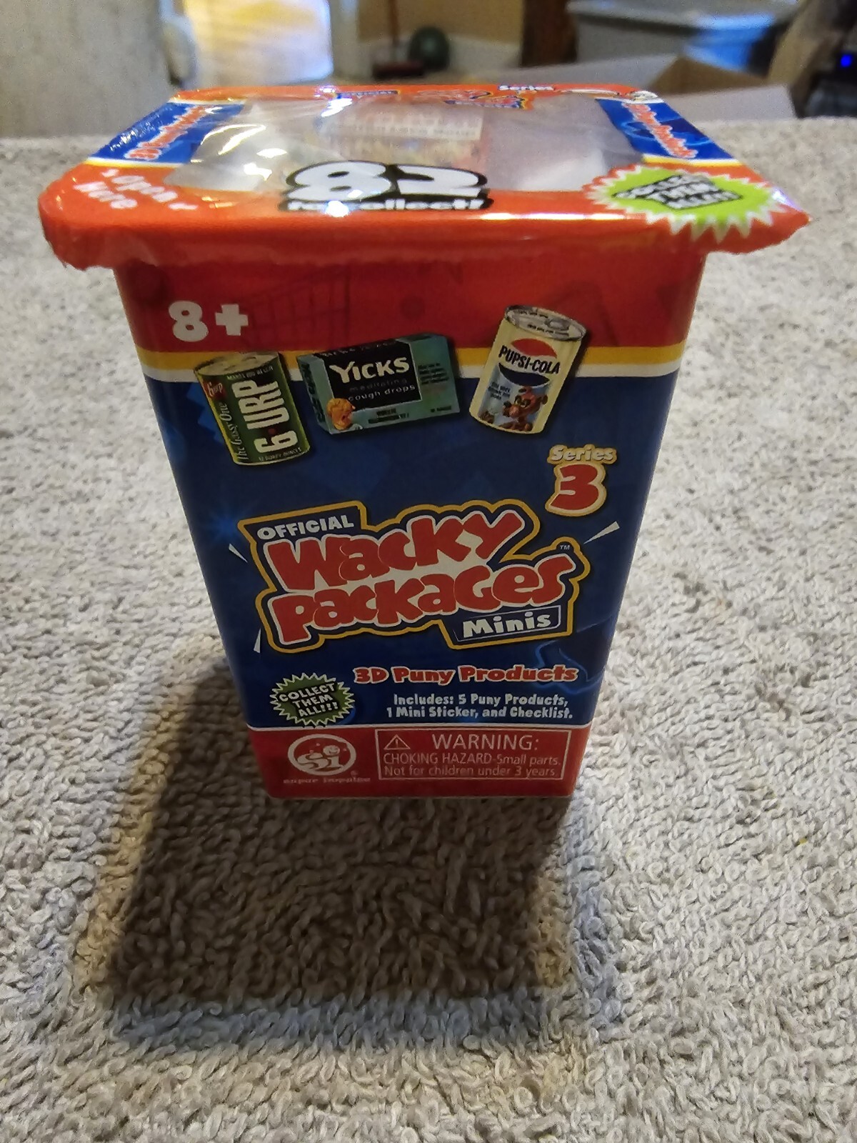 Wacky Packages Minis Serie 3 Sopa de Lava Fundida Liptom Sellada