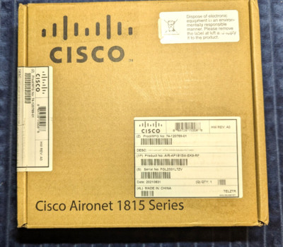 4 x Cisco AIR-AP1815W-EK9-RF REF Certified Change Reg. Domain option A,B,R etc.