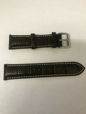 SEIKO MEN'S SSC227 BROWN LEATHER BAND SILVER BUCKLE 22MM BAND