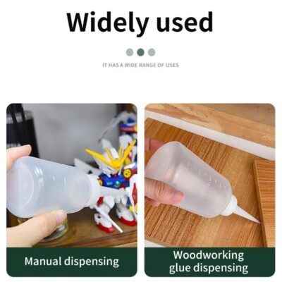 4pcs Glues Dispenser Wash Bottles with Nozzle for Laboratory and Crafting Needs