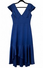 NWT. PrettyLittleThing Women's Midnight Blue Dress Fit &flare. Cocktail. SZ8.