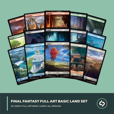 MTG | Final Fantasy Full Art Basic Land Set | 15 CARDS | NM | EN