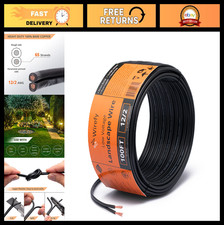 12/2 Low Voltage Landscape Wire 100ft - Pure Copper, 12-Gauge, Direct Burial, UL
