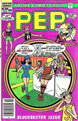Pep #386 FN; Archie | October 1982 Marvelous Maureen - w/Bag+Board