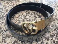 Authentic Gucci GG Supreme Reversible Belt Si...