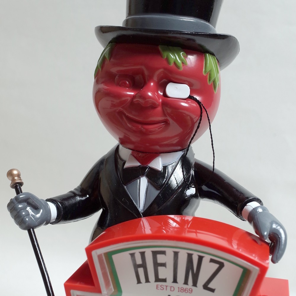 ヴィンテージ Heinz ミスターアリストクラット フィギュア トマトマン NOS in Original Box 1980s Heinz Mr. Aristocrat Tomato Man Talking