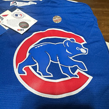 Majestic Chicago Cubs Anthony Rizzo #44 MLB Jersey Men’s 2XL Blue 2016 WS Patch