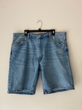 Levis 454 Relaxed Shorts Light Wash Denim SZ 40