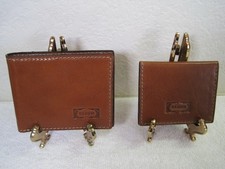 NEW UNUSED Genuine Leather Unisex 2-in-1 Bifold Wallet  Removable Card Holder