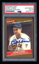 BOBBY DOERR SIGNED 1986 DONRUSS HIGHLIGHTS #32 PSA/DNA AUTOGRAPHED RED SOX