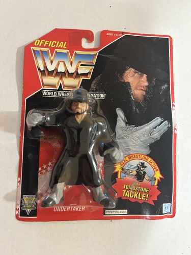 WWF Hasbro Undertaker with Robe Red Card Wrestling...