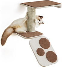 Clickat Collection - No.004 Cat Stairs, Wall-Mounted Cat Ladder with Shelves, Se