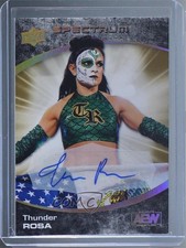 2021 Upper Deck AEW Spectrum Gold Auto 1/1 Thunder Rosa #79 Auto 09q5